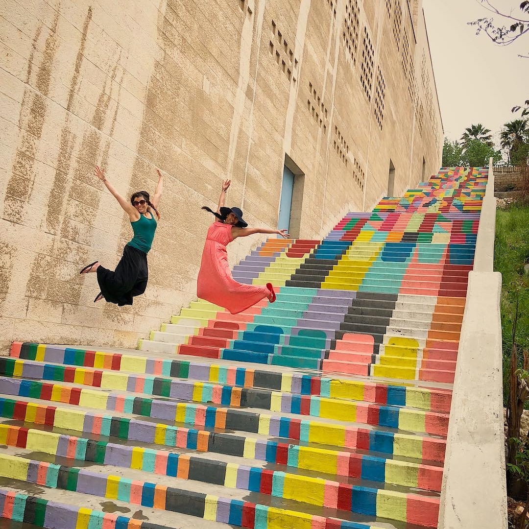 Colored Steps in Amman